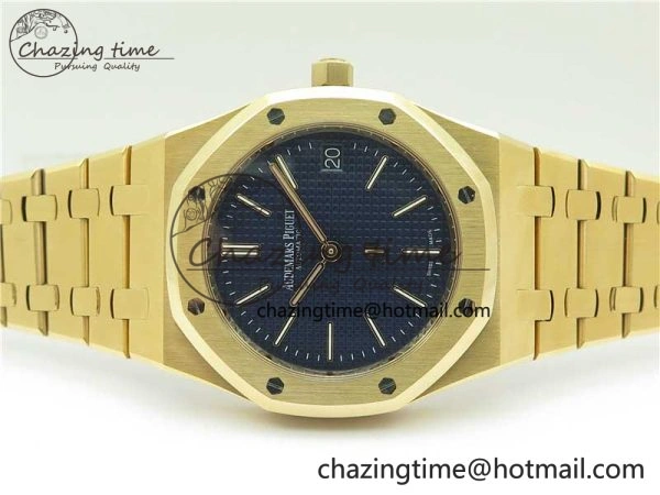 Royal Oak 39mm 15202 RG ZF 1:1 Best Edition Blue Textured Dial on RG Bracelet A Efficient 4815