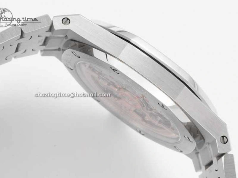 Royal Oak 39mm 15202 SS BF 1:1 Best Edition White Textured Dial on SS Bracelet A RelaxedFit 4578