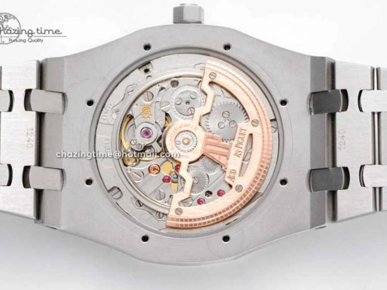 Royal Oak 39mm 15202 SS BF 1:1 Best Edition White Textured Dial on SS Bracelet A RelaxedFit 4578