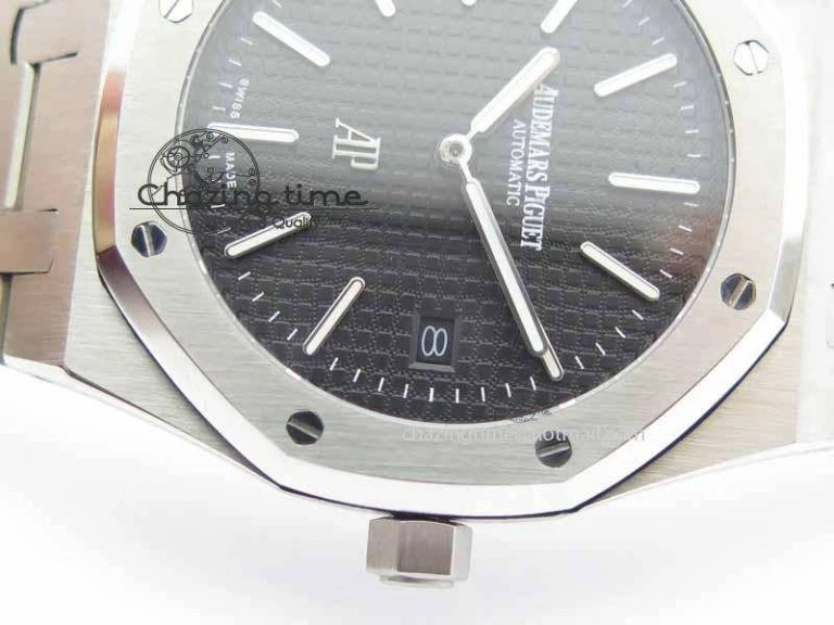 FastDry Royal Oak 39mm 15202 SS Black Dial On SS Bracelet MIYOTA 5009