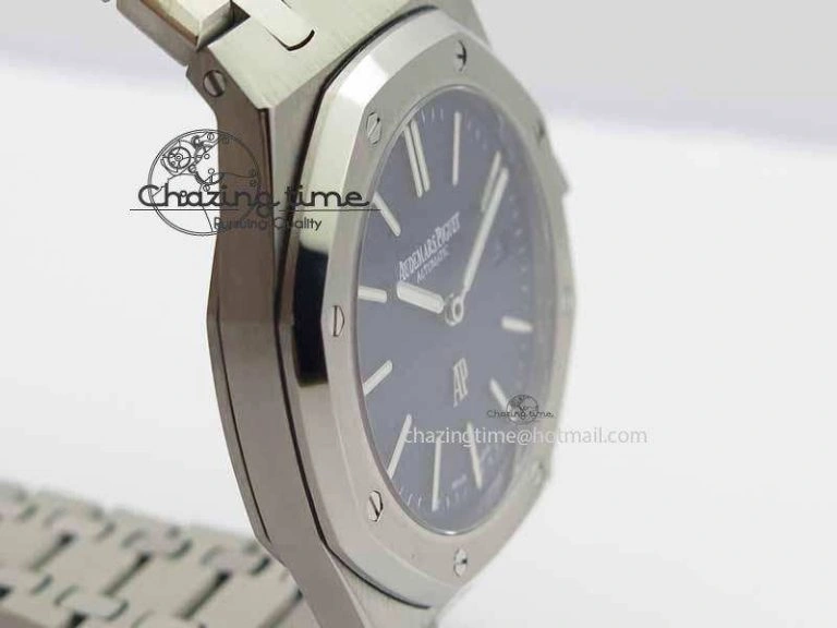 Royal Oak 39mm 15202 SS Blue Dial On SS Bracelet MIYOTA Sophisticated 5010