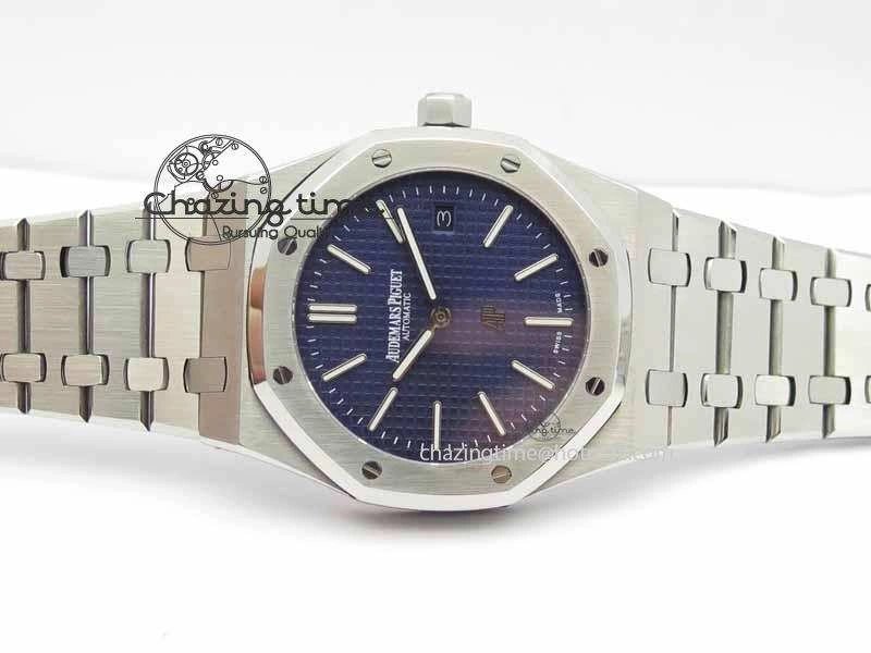 Royal Oak 39mm 15202 SS Blue Dial On SS Bracelet MIYOTA Sophisticated 5010