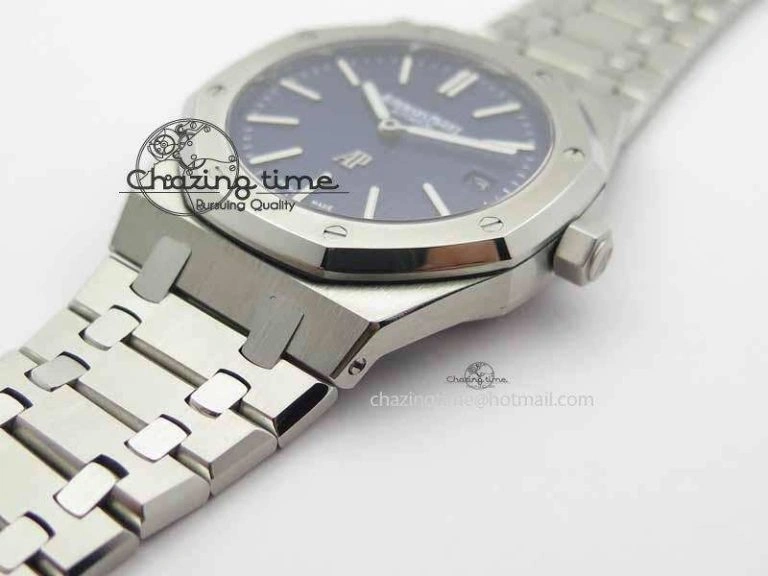 Royal Oak 39mm 15202 SS Blue Dial On SS Bracelet MIYOTA Sophisticated 5010