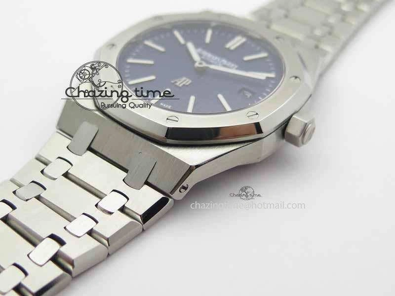 Royal Oak 39mm 15202 SS Blue Dial On SS Bracelet MIYOTA Sophisticated 5010