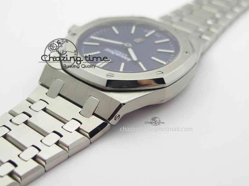 Royal Oak 39mm 15202 SS Blue Dial On SS Bracelet MIYOTA Sophisticated 5010