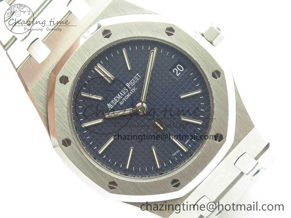 Royal Oak 39mm 15202 SS JF 1:1 Best Edition Blue Textured Dial on SS Bracelet A SportInspired 4897