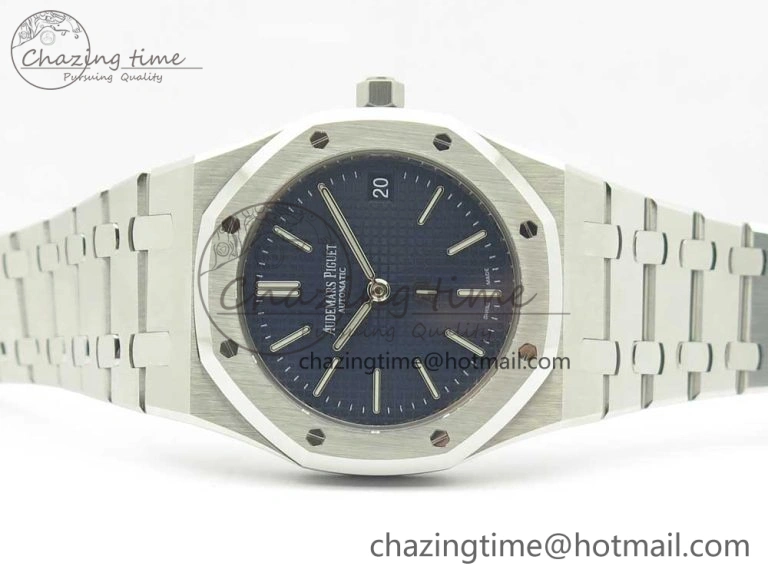 Royal Oak 39mm 15202 SS JF 1:1 Best Edition Blue Textured Dial on SS Bracelet A SportInspired 4897