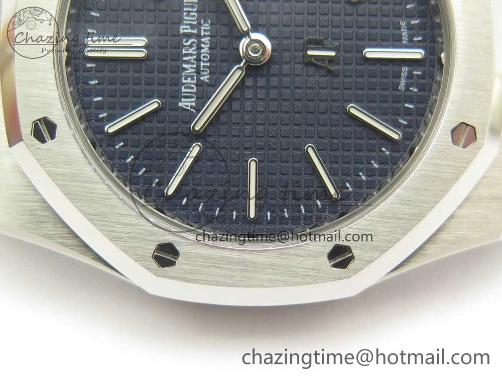 Royal Oak 39mm 15202 SS JF 1:1 Best Edition Blue Textured Dial on SS Bracelet A SportInspired 4897
