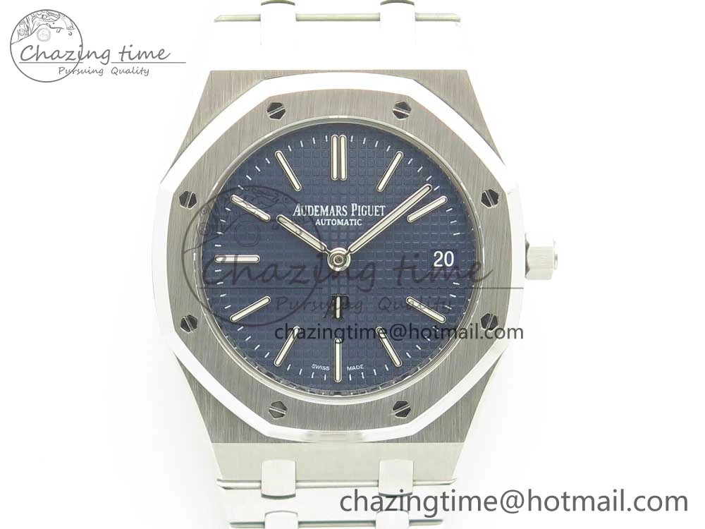Royal Oak 39mm 15202 SS JF 1:1 Best Edition Blue Textured Dial on SS Bracelet A SportInspired 4897