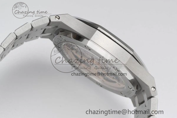 Refined Royal Oak 39mm 15202 SS JJF 1:1 Best Edition Blue Textured Dial on SS Bracelet A 4632