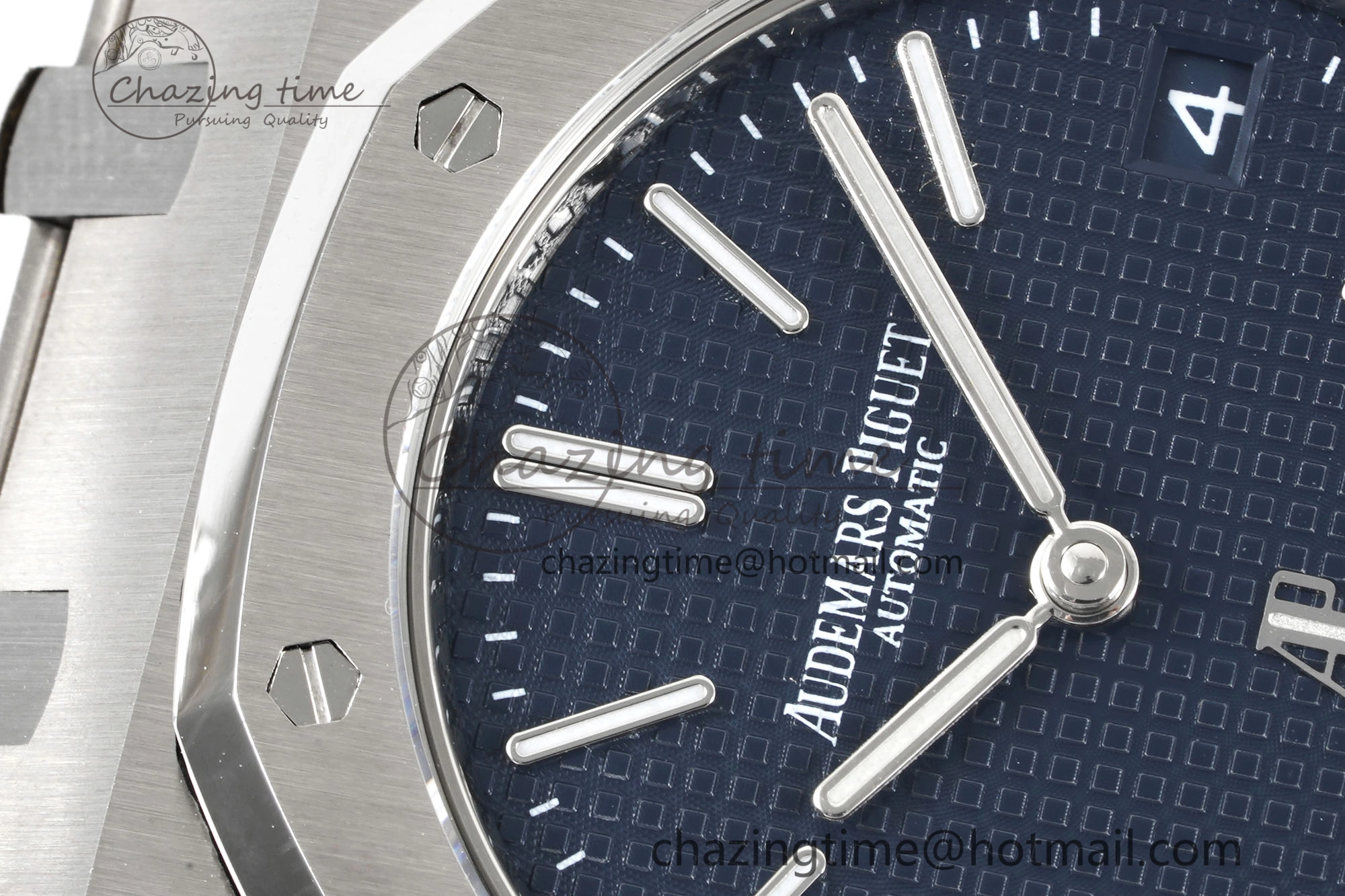 Refined Royal Oak 39mm 15202 SS JJF 1:1 Best Edition Blue Textured Dial on SS Bracelet A 4632
