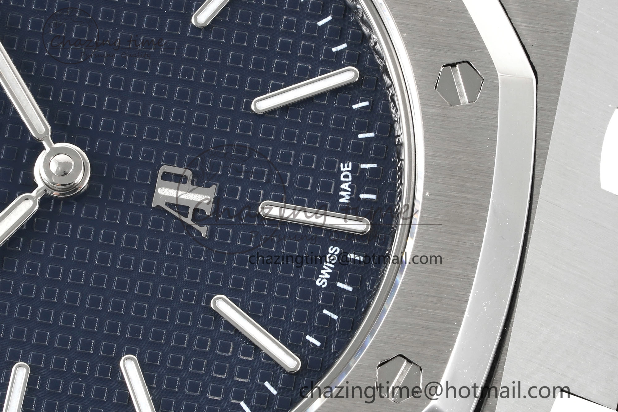 Refined Royal Oak 39mm 15202 SS JJF 1:1 Best Edition Blue Textured Dial on SS Bracelet A 4632
