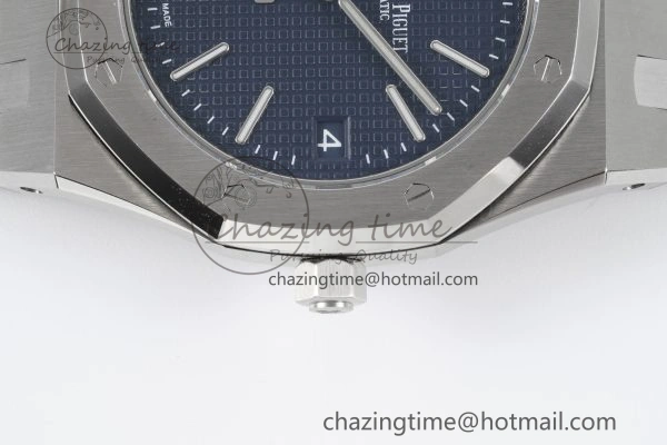 Refined Royal Oak 39mm 15202 SS JJF 1:1 Best Edition Blue Textured Dial on SS Bracelet A 4632