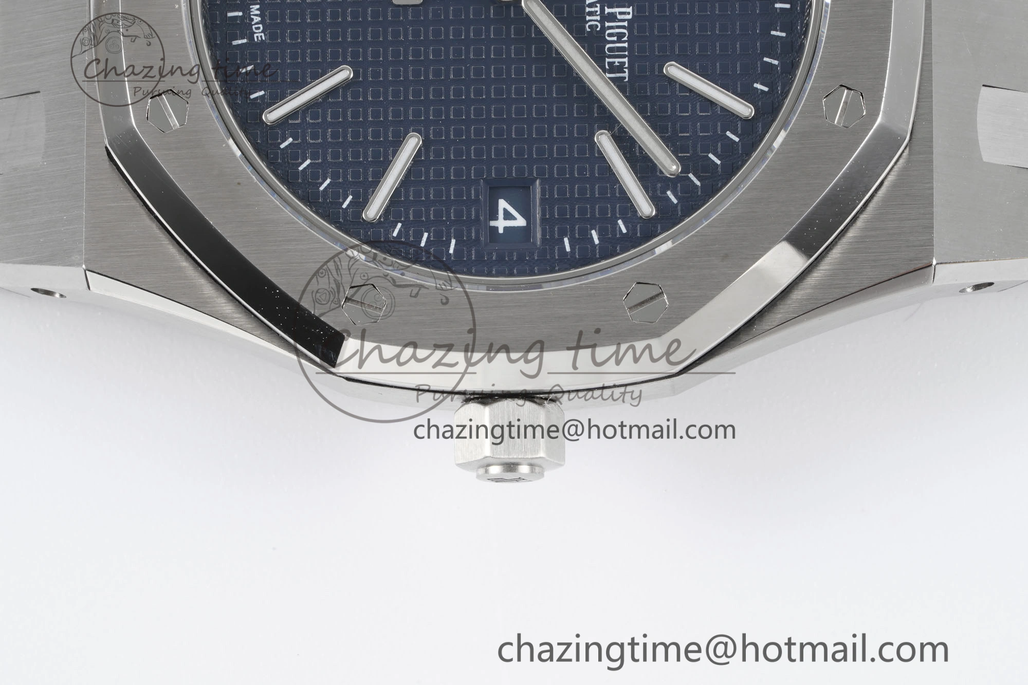 Refined Royal Oak 39mm 15202 SS JJF 1:1 Best Edition Blue Textured Dial on SS Bracelet A 4632