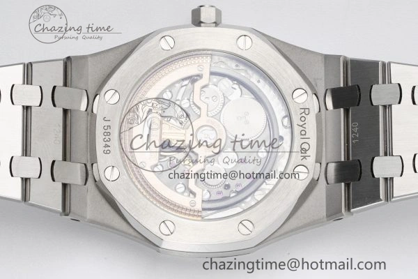 Refined Royal Oak 39mm 15202 SS JJF 1:1 Best Edition Blue Textured Dial on SS Bracelet A 4632
