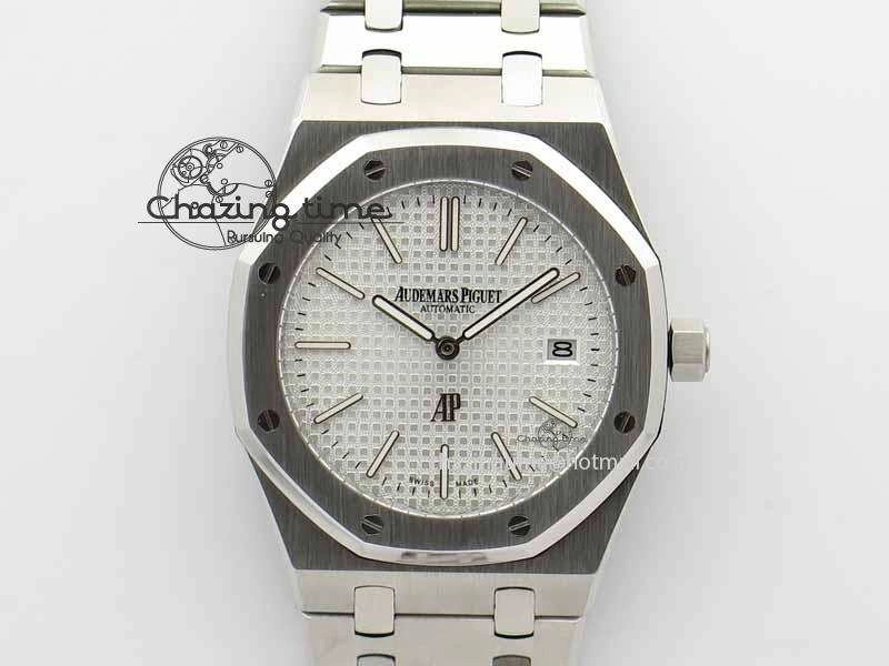 Royal Oak 39mm 15202 SS White Dial On SS Bracelet MIYOTA OdorResistant 5011
