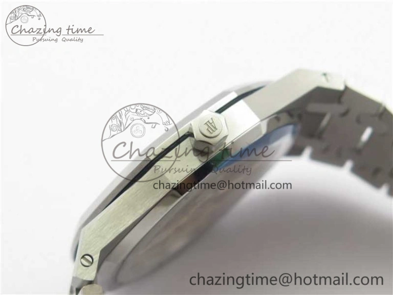 Modern Royal Oak 39mm 15202 SS XF 1:1 Best Edition Blue Textured Dial on SS Bracelet A2121 V 4850