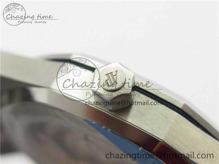 Modern Royal Oak 39mm 15202 SS XF 1:1 Best Edition Blue Textured Dial on SS Bracelet A2121 V 4850