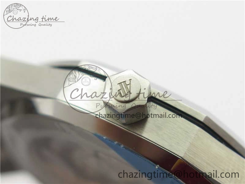 Modern Royal Oak 39mm 15202 SS XF 1:1 Best Edition Blue Textured Dial on SS Bracelet A2121 V 4850