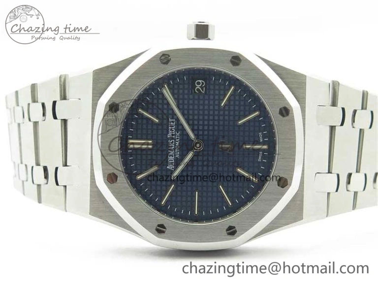 Modern Royal Oak 39mm 15202 SS XF 1:1 Best Edition Blue Textured Dial on SS Bracelet A2121 V 4850
