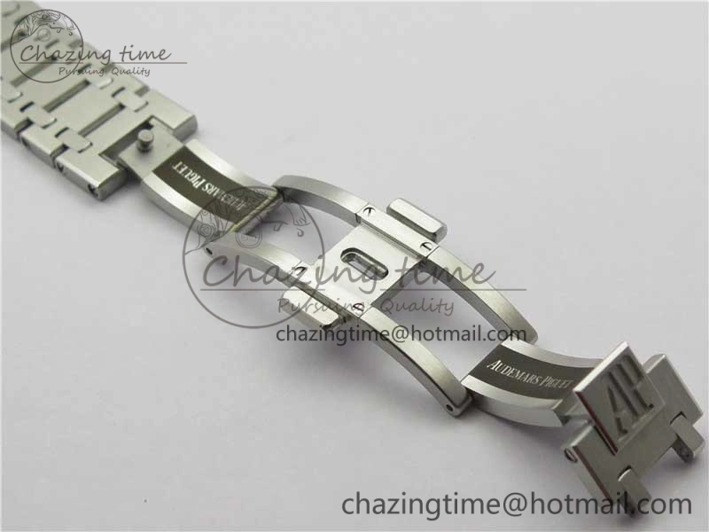 Modern Royal Oak 39mm 15202 SS XF 1:1 Best Edition Blue Textured Dial on SS Bracelet A2121 V 4850