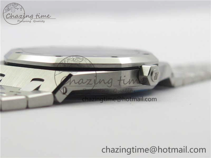 Modern Royal Oak 39mm 15202 SS XF 1:1 Best Edition Blue Textured Dial on SS Bracelet A2121 V 4850