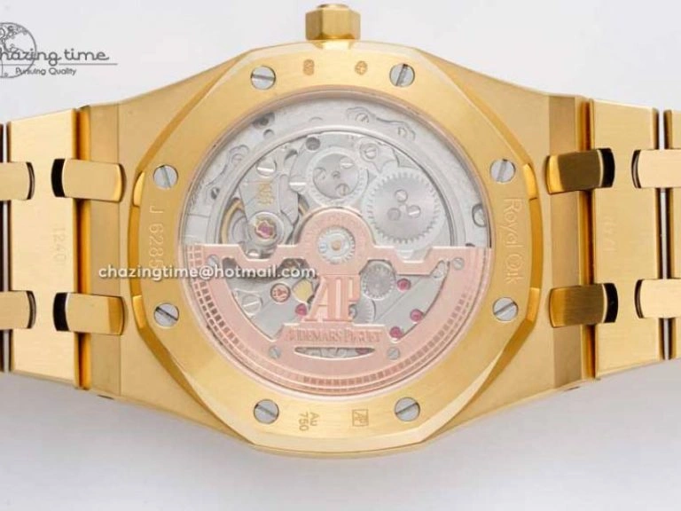 SmartChoice Royal Oak 39mm 15202 YG BF 1:1 Best Edition White Textured Dial on YG Bracelet A 4577