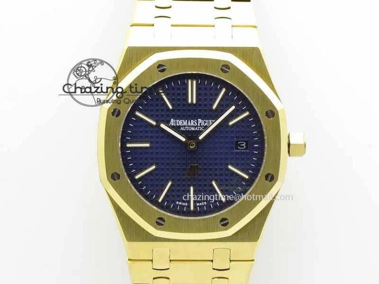 ModernLook Royal Oak 39mm 15202 YG Blue Dial On YG Bracelet MIYOTA 5014