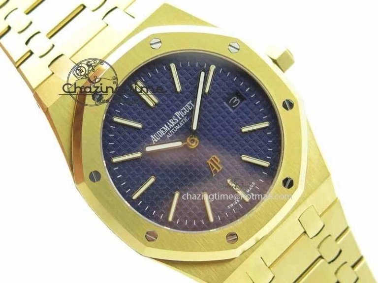 ModernLook Royal Oak 39mm 15202 YG Blue Dial On YG Bracelet MIYOTA 5014