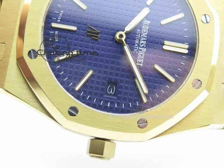 ModernLook Royal Oak 39mm 15202 YG Blue Dial On YG Bracelet MIYOTA 5014