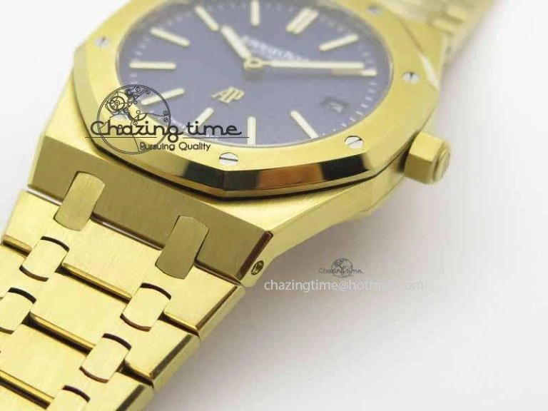 ModernLook Royal Oak 39mm 15202 YG Blue Dial On YG Bracelet MIYOTA 5014