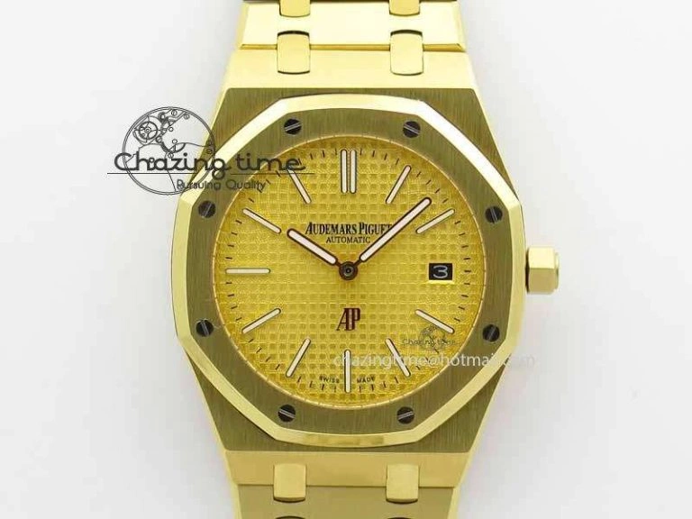 Royal Oak 39mm 15202 YG Gold Dial On YG Bracelet MIYOTA Timeless 5013
