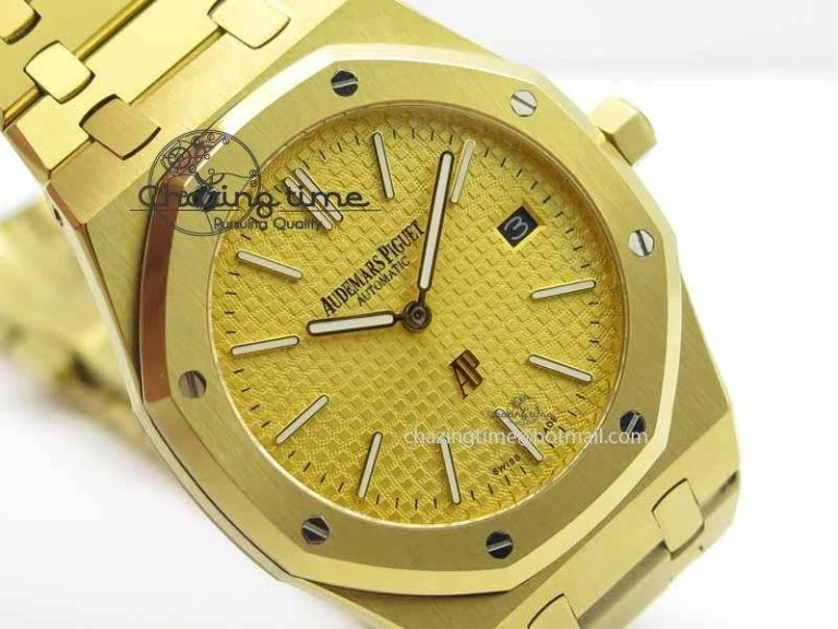 Royal Oak 39mm 15202 YG Gold Dial On YG Bracelet MIYOTA Timeless 5013