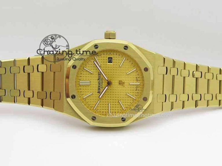 Royal Oak 39mm 15202 YG Gold Dial On YG Bracelet MIYOTA Timeless 5013