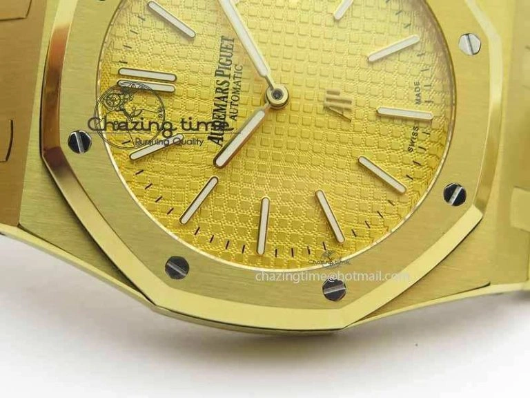 Royal Oak 39mm 15202 YG Gold Dial On YG Bracelet MIYOTA Timeless 5013