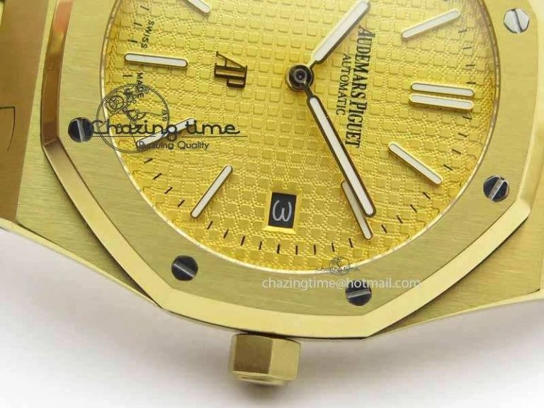 Royal Oak 39mm 15202 YG Gold Dial On YG Bracelet MIYOTA Timeless 5013