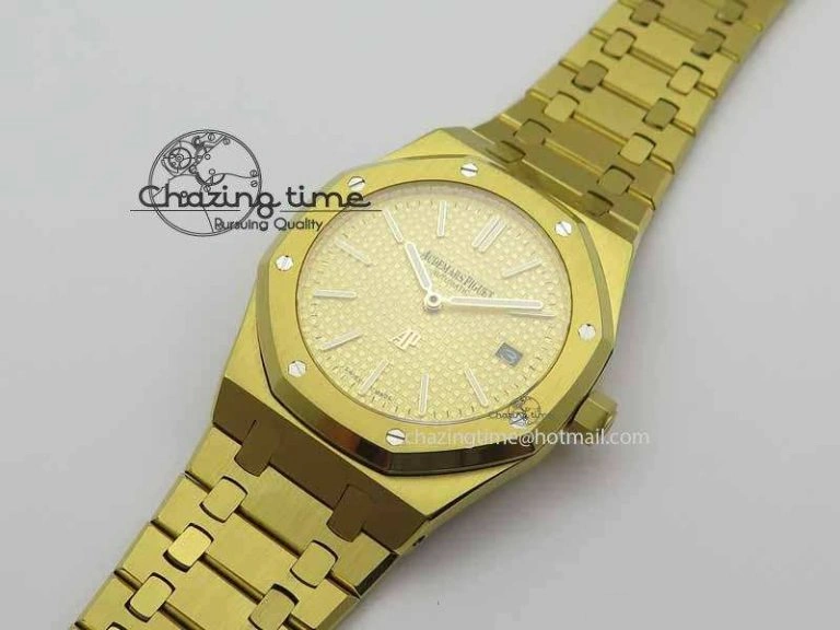Royal Oak 39mm 15202 YG Gold Dial On YG Bracelet MIYOTA Timeless 5013