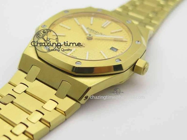 Royal Oak 39mm 15202 YG Gold Dial On YG Bracelet MIYOTA Timeless 5013