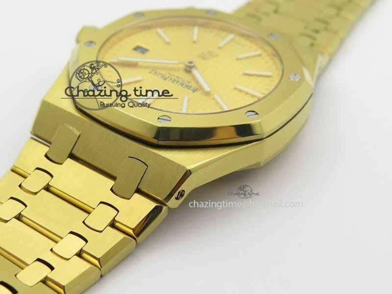 Royal Oak 39mm 15202 YG Gold Dial On YG Bracelet MIYOTA Timeless 5013