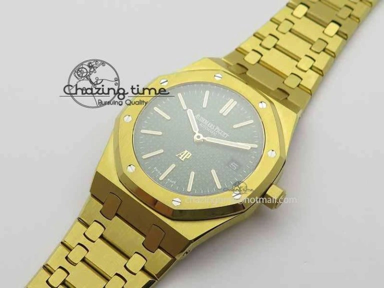 Royal Oak 39mm 15202 YG Green Dial On YG Bracelet MIYOTA SmoothTexture 5015