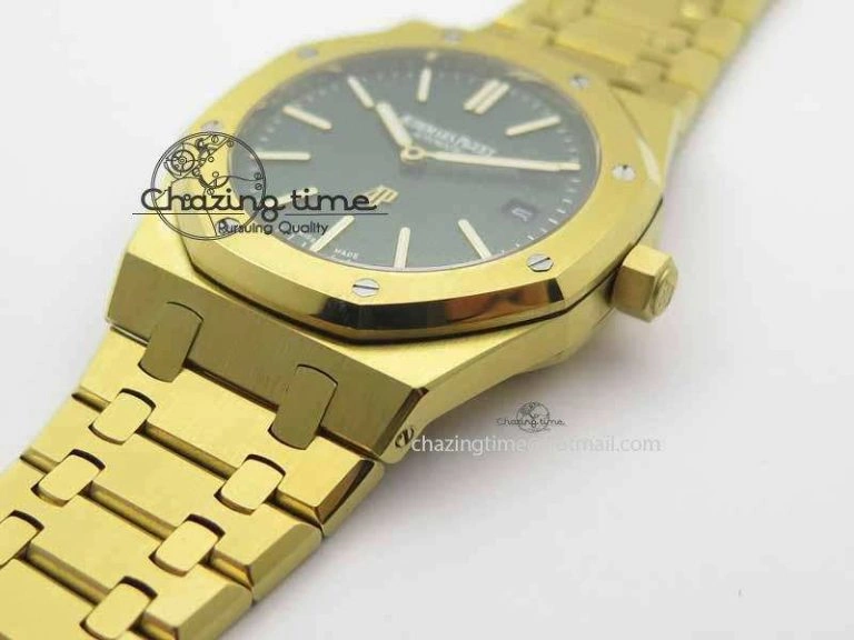 Royal Oak 39mm 15202 YG Green Dial On YG Bracelet MIYOTA SmoothTexture 5015