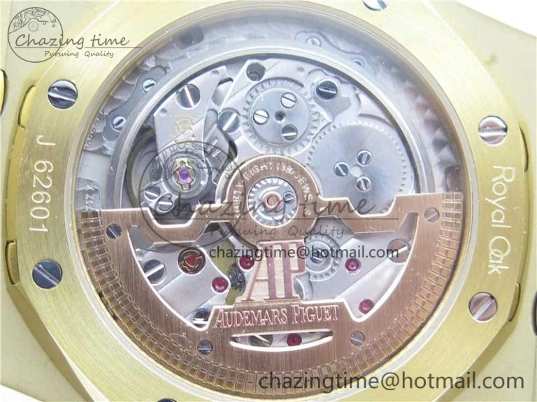 OnTrend Royal Oak 39mm 15202 YG KZF 1:1 Best Edition Blue Textured Dial on YG Bracelet A 4842