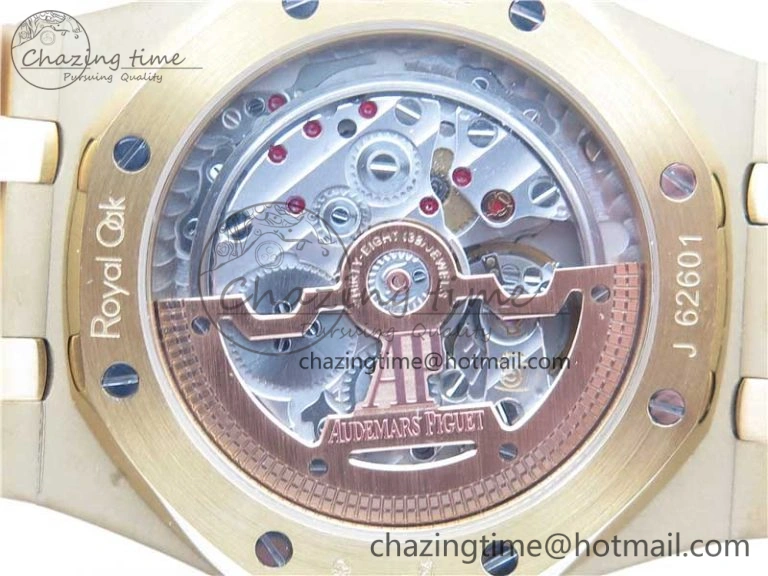 Royal Oak 39mm 15202 YG KZF 1:1 Best Edition Yellow Textured Dial on YG Bracelet A Chic 4843