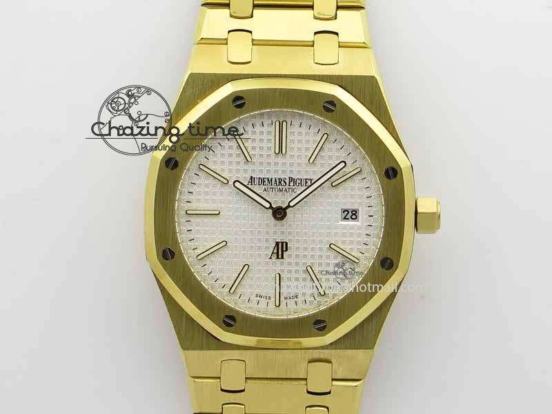 Royal Oak 39mm 15202 YG White Dial On YG Bracelet MIYOTA Premium 5016
