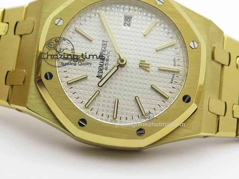 Royal Oak 39mm 15202 YG White Dial On YG Bracelet MIYOTA Premium 5016