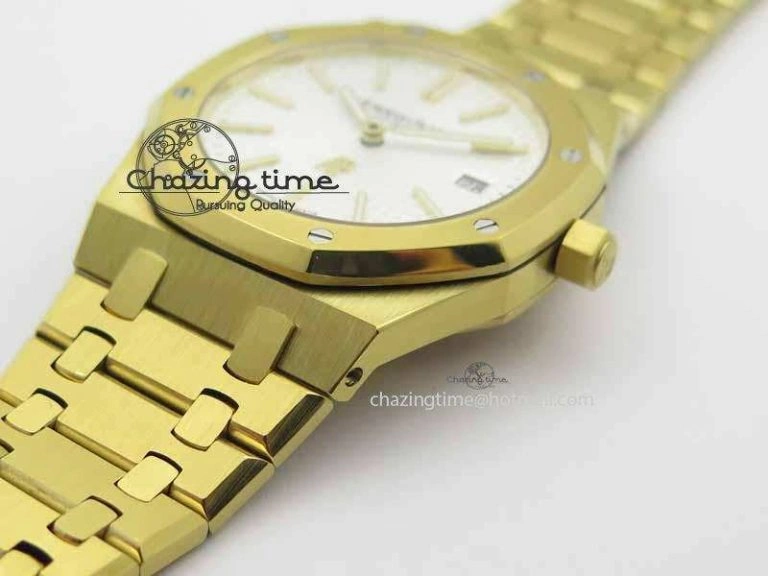 Royal Oak 39mm 15202 YG White Dial On YG Bracelet MIYOTA Premium 5016
