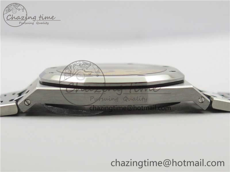 Sophisticated Royal Oak 39mm 15202BC SS XF 1:1 Best Edition Yellow Textured Dial on SS Bracelet A 4848