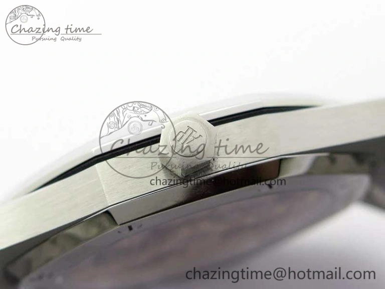 Royal Oak 39mm 15202IP Polished Bezel SS XF 1:1 Best Edition Gradient Blue Textured Dial on SS Bracelet A2121 V Contemporary 4836