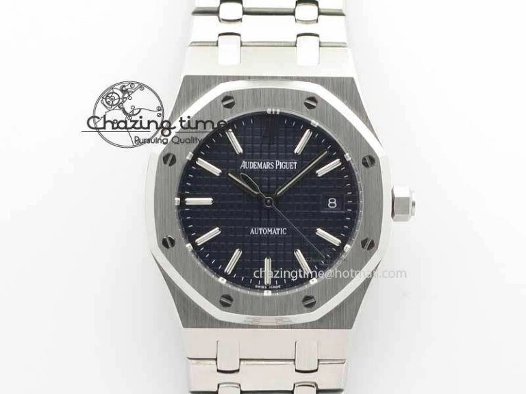 Royal Oak 39mm 15300 SS BP Maker Best Edition Blue Dial On SS Bracelet A Chic 5005