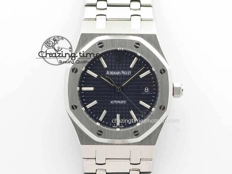 Royal Oak 39mm 15300 SS BP Maker Best Edition Blue Dial On SS Bracelet A Chic 5005
